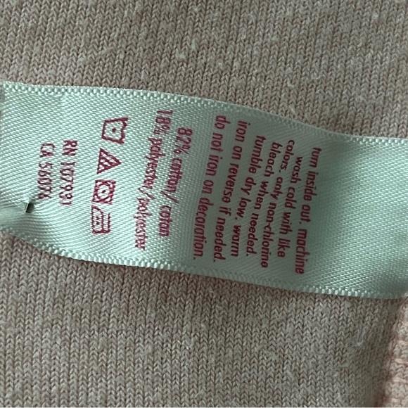 Girl justice velvet hoodie light pink - Picture 9 of 9